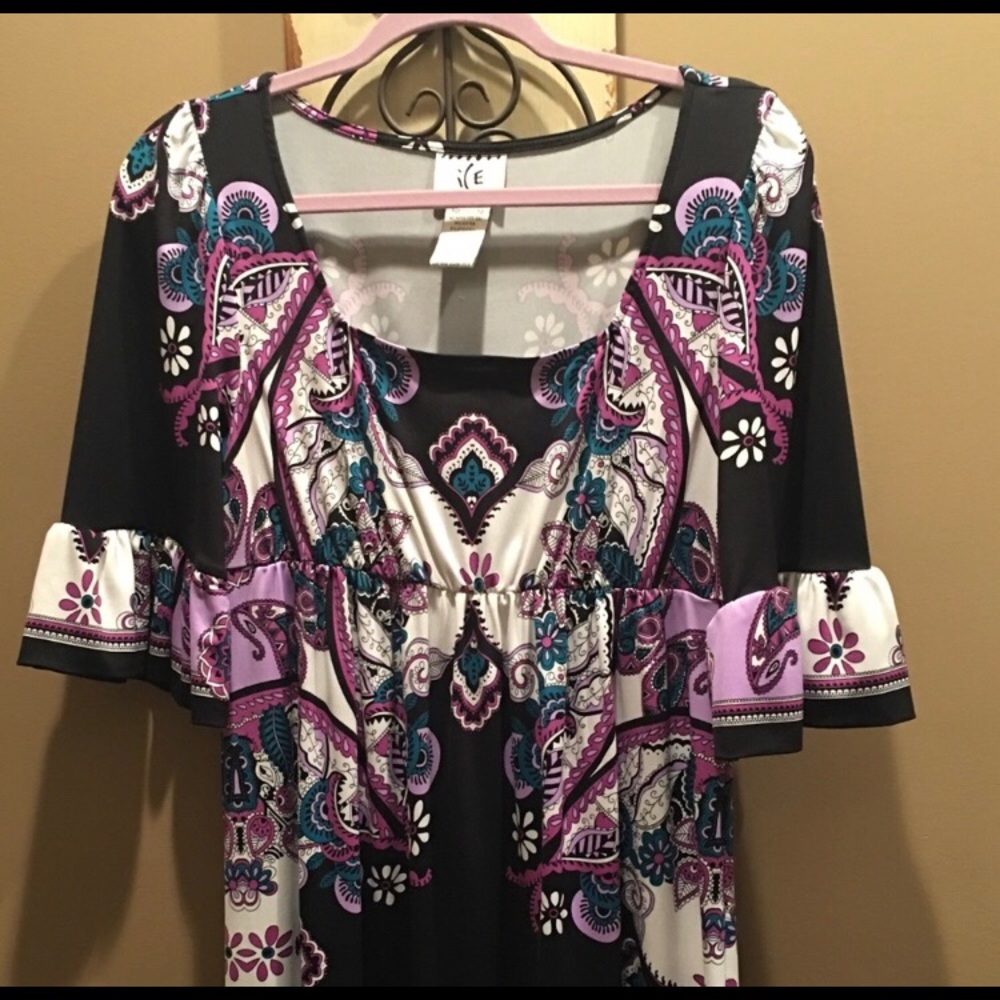 Lovely purple paisley ICE dress- size 10